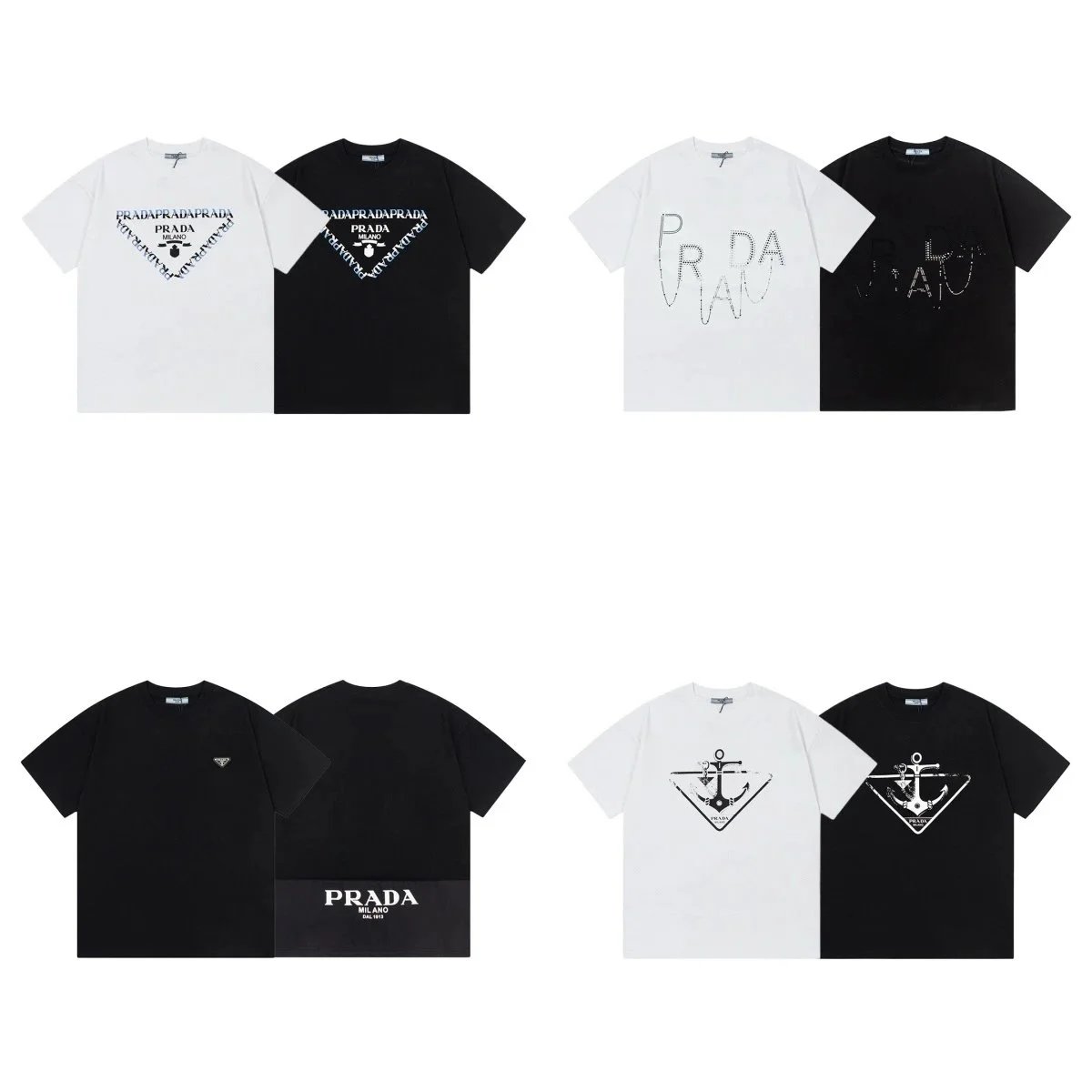 Prada Logo T-Shirts for Men and Women