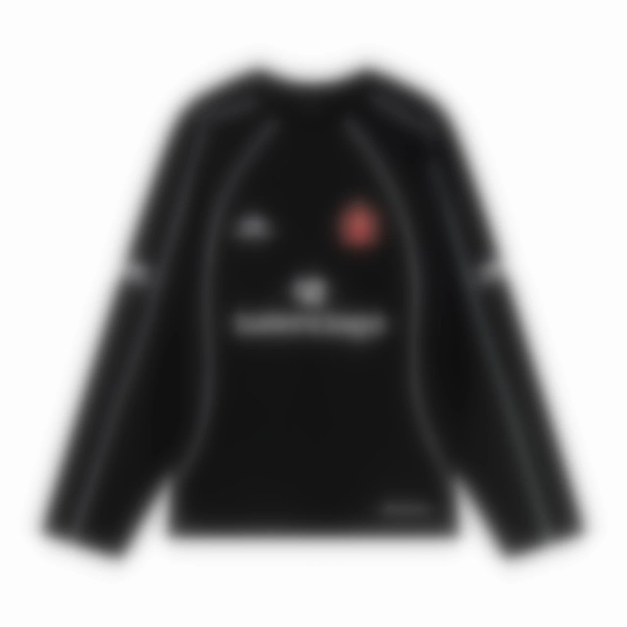 Nike Black Hoodie with Red Logo and Reflective Details