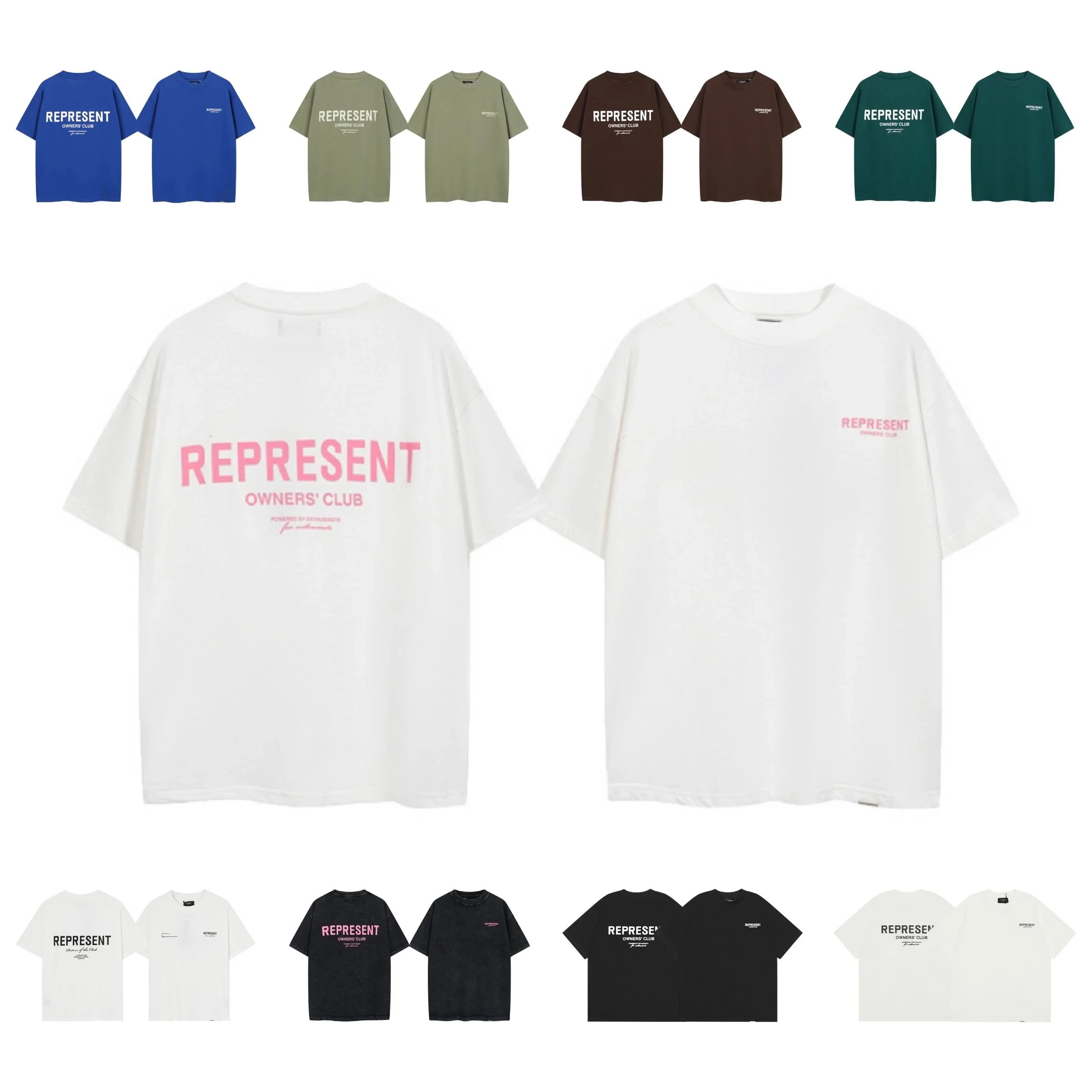 REPRESENT Owners' Club T-Shirt Unisex Oversized Streetwear Tee