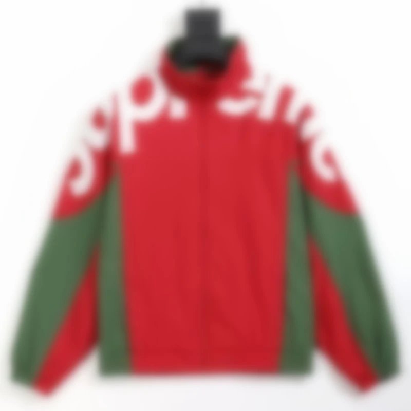 Supreme Red and Green Logo Jacket