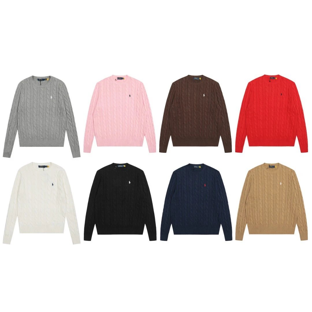 Men's Cable Knit Sweater in Multiple Colors