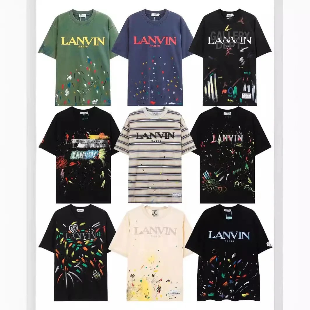 LANVIN Paris Graphic Print T-Shirts for Men and Women