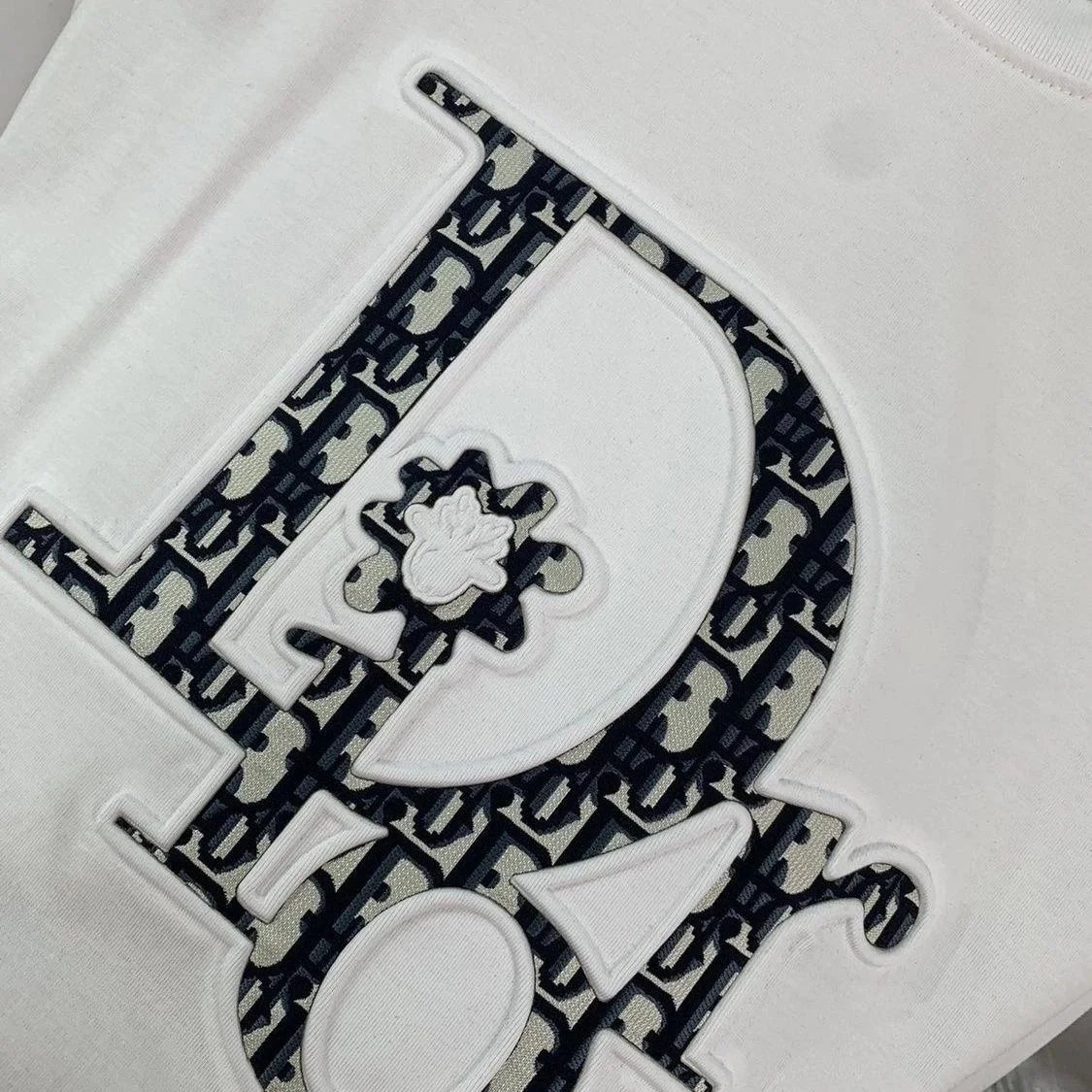 Dior Oblique Logo White T-Shirt