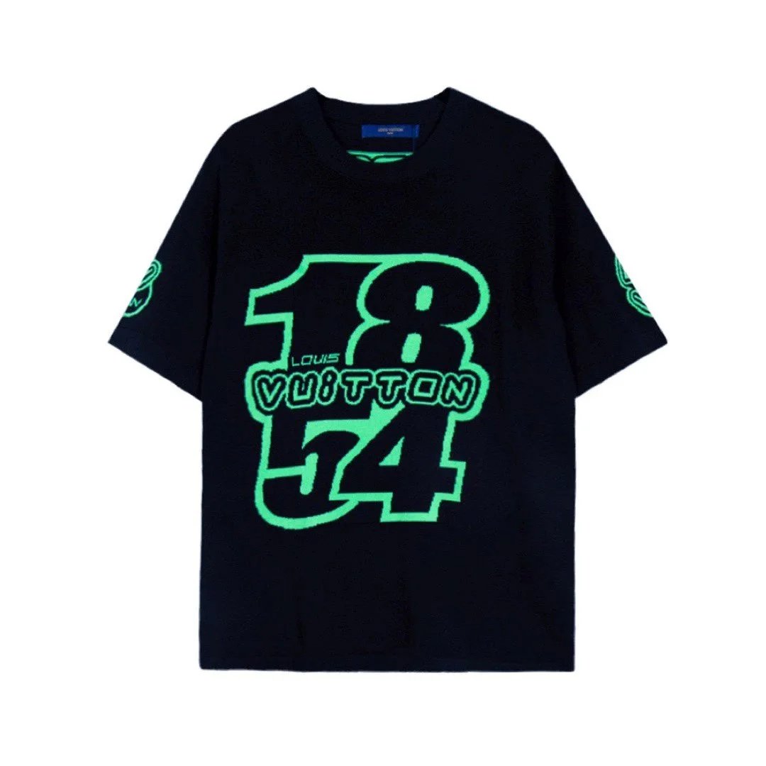 Louis Vuitton 1854 Logo T-Shirt Black Green