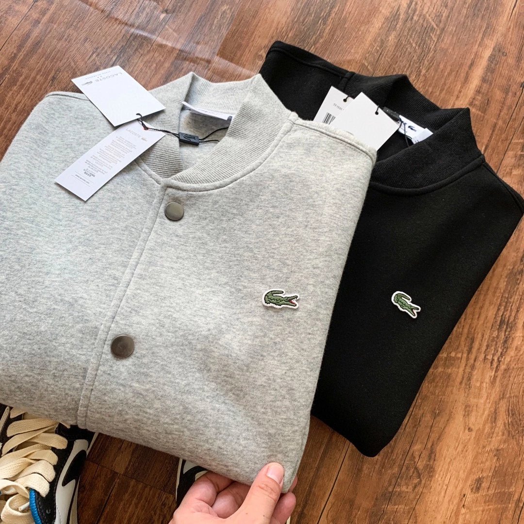 Lacoste Men's Button-Up Cardigan Sweater