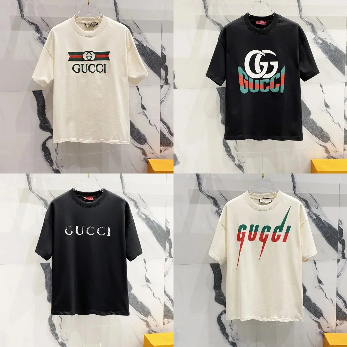 Gucci Logo T-Shirt Men Women Fashion Casual Short Sleeve Tee