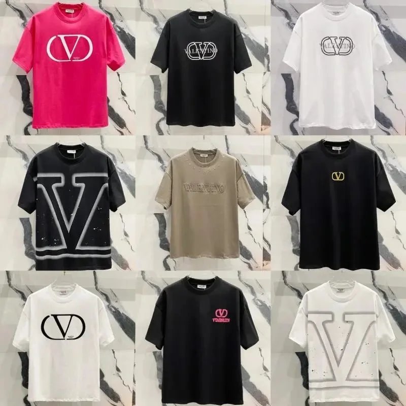 Valentino VLogo T-Shirts for Men and Women Fashion Streetwear